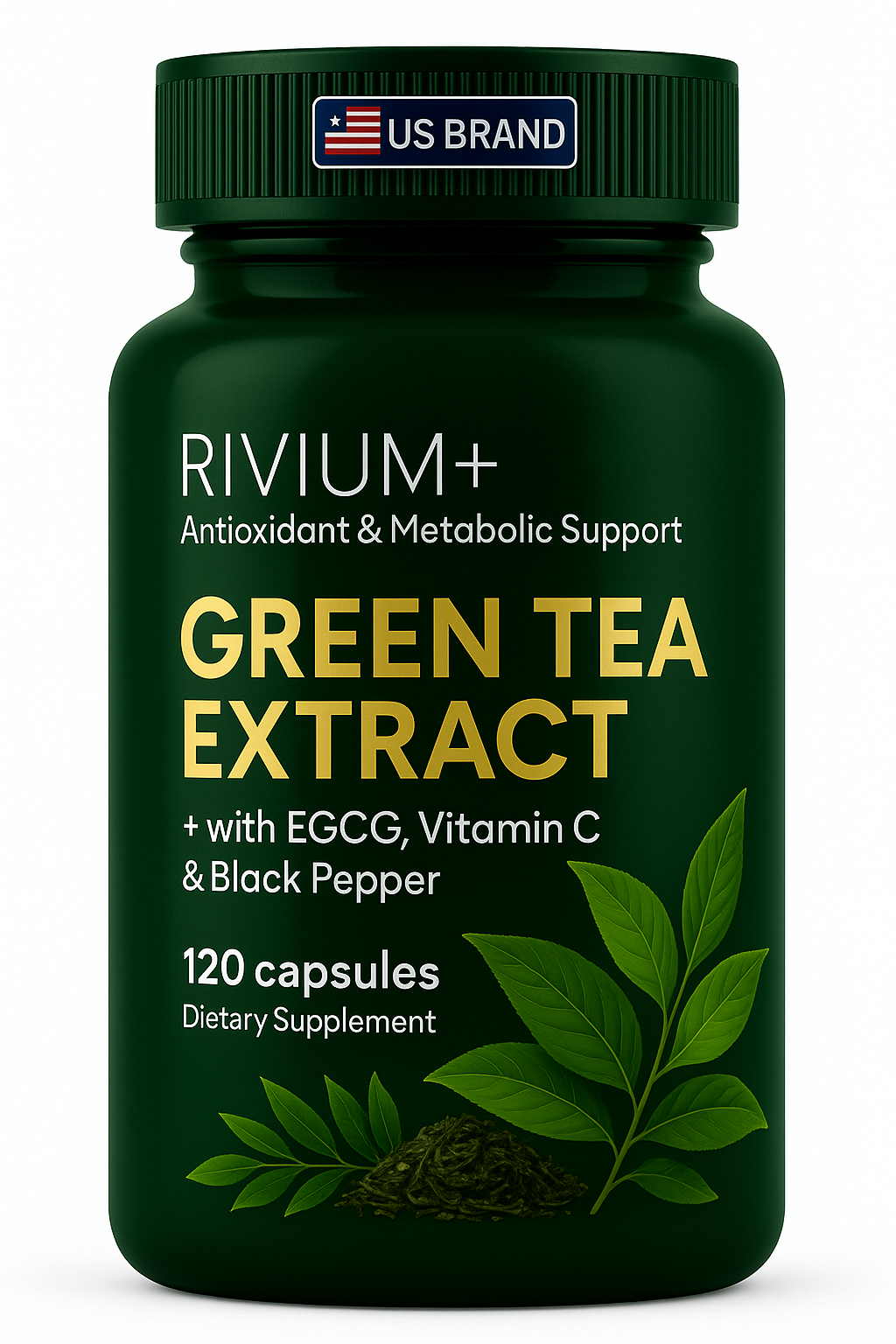 Green Tea Extract Capsules – 120 Capsules | Rivium