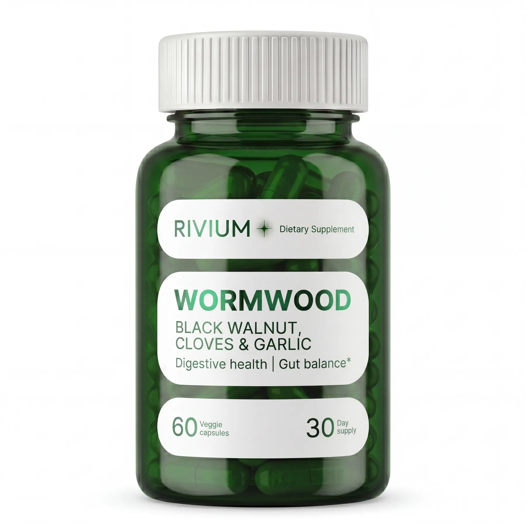 Wormwood Black Walnut, Cloves & Garlic Capsules