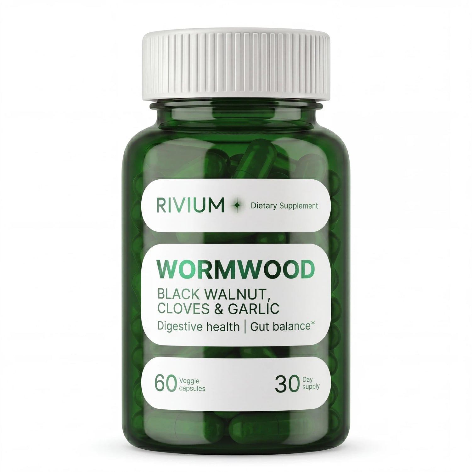 Wormwood Black Walnut, Cloves & Garlic Capsules