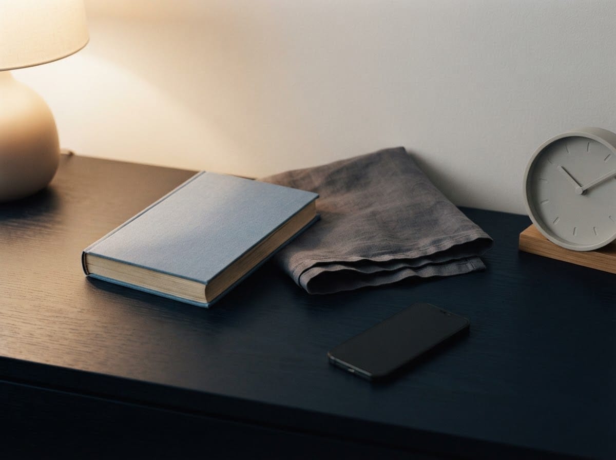 Calm evening still life for a repeatable wind-down routine
