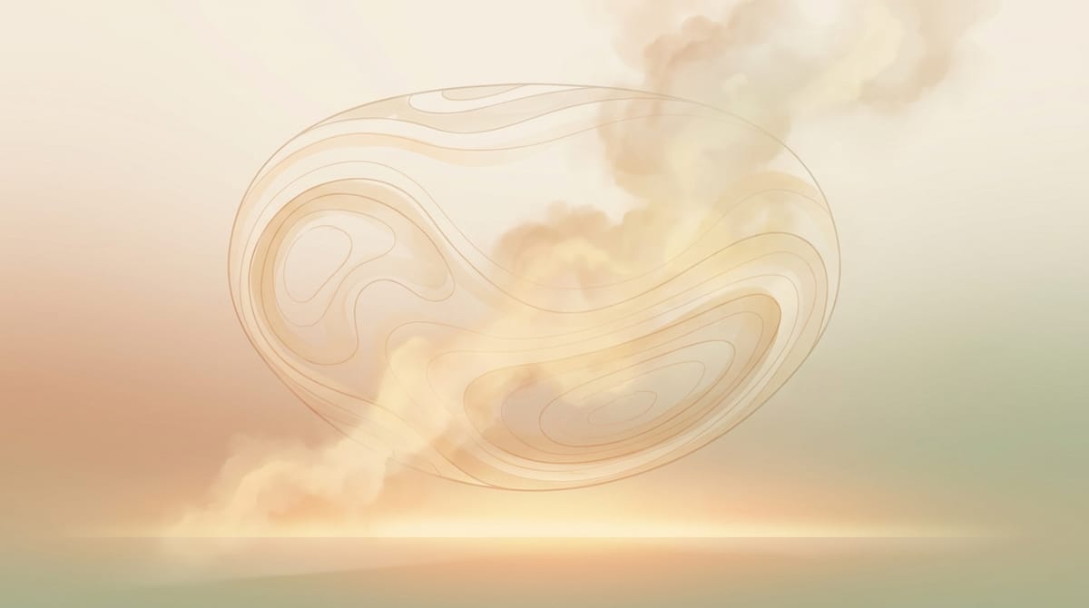 Abstract morning light and fading facial puffiness