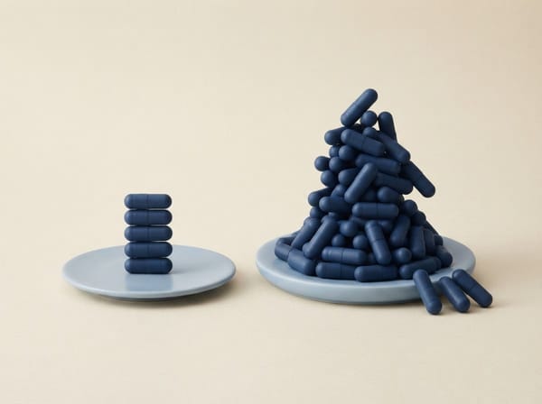 Balanced supplement dose compared with an excessive stack