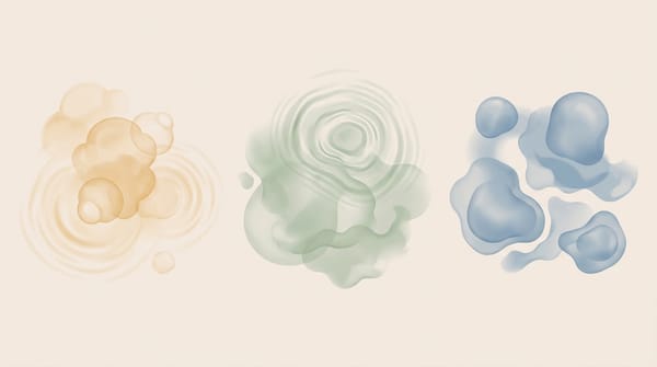 Abstract comparison of bloating, water retention, and tissue swelling
